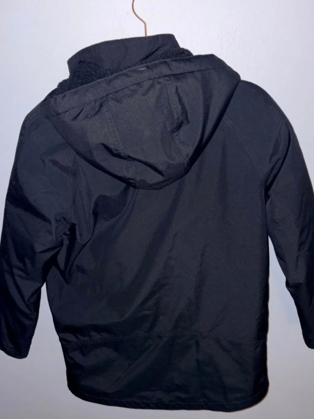 Patagonia Kids Black Hooded Puffer Jacket